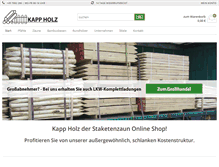 Tablet Screenshot of kappholz.de